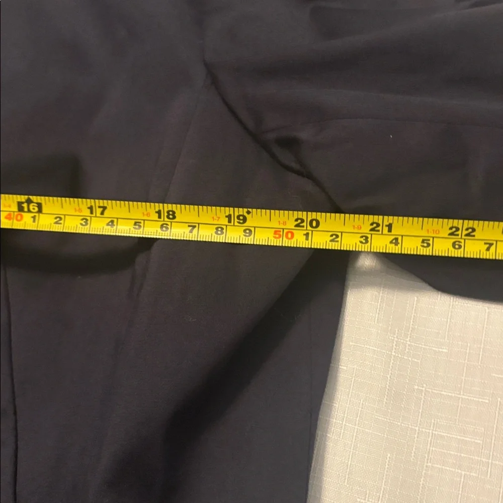 VTG Talbots Black Blazer Jacket SZ 16 Cotton Stretch zipper casual or work wear